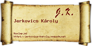 Jerkovics Károly névjegykártya